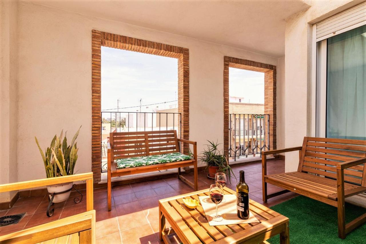Penthouse Duplex In A 4 Floors Spanish House -8 Min To Center By Metro Valensiya Dış mekan fotoğraf